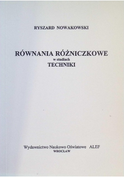 Równania różniczkowe w studiach