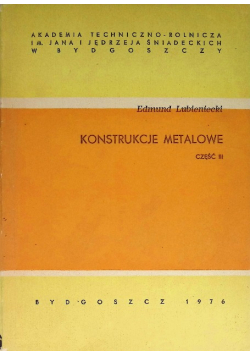 Konstrukcje metalowe, Część 3