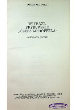 Witraże Fryburskie Józefa Mehoffera