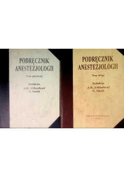 Podręcznik Anestezjologii Tom I i I