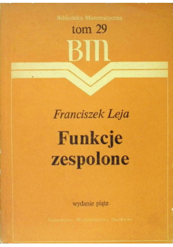 Funkcje zespolone Tom 29