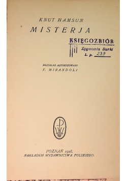 Misterja 1928 r.
