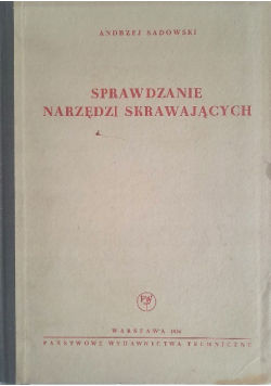 Sprawdzanie narzędzi skrawających