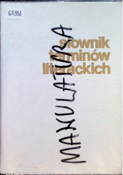 Słownik terminów literackich