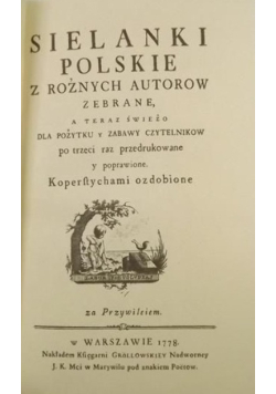 Sielanki polskie z różnych autorów