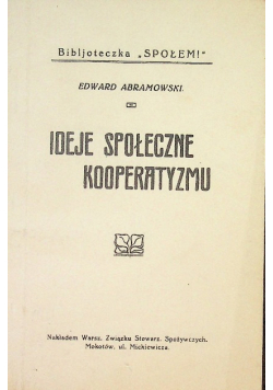 Ideje społeczne kooperatyzmu