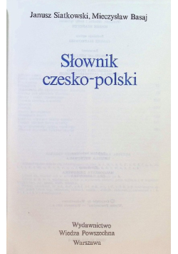 Słownik czesko - polski