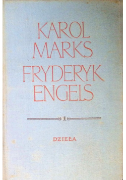 Engels Dzieła Tom 1
