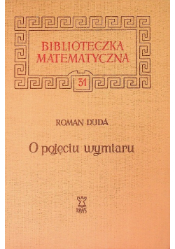 Biblioteczka matematyczna Tom 31 O pojęciu wymiaru