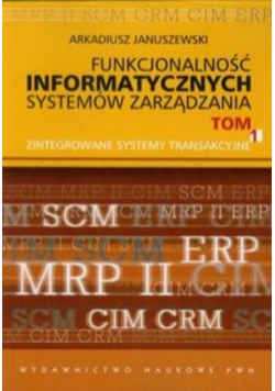 Funkcjonalność informatycznych systemów zarządzania Tom 2