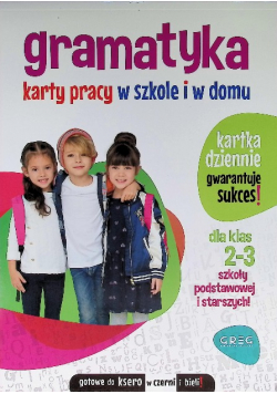 Gramatyka Klasa 2-3 Karty pracy w szkole i w domu