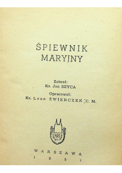 Śpiewnik Maryjny