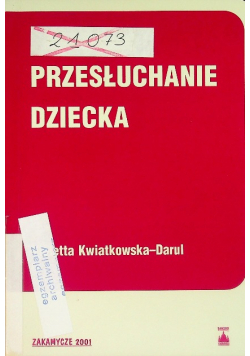Przesłuchanie dziecka