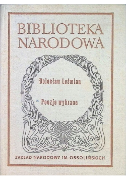 Poezje wybrane Leśmian