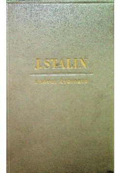 Stalin krótki życiorys 1949 r.