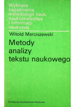 Metody analizy tekstu naukowego