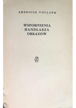 Wspomnienia handlarza obrazów
