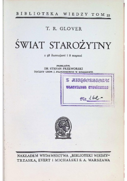 Świat starożytny 1938 r.