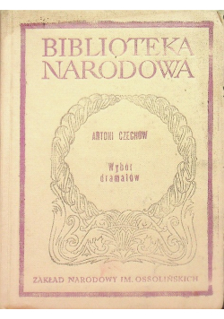 Czechow Wybór dramatów