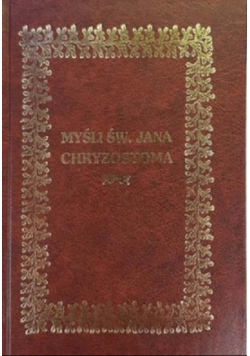 Myśli Św Jana Chryzostoma