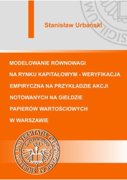 Modelowanie równowagi na rynku kapitałowym