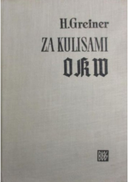 Za kulisami OKW