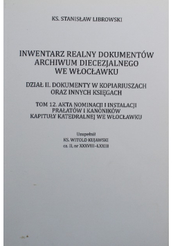 Inwentarz realny dokumentów archiwum diecezjalnego we Włocławku