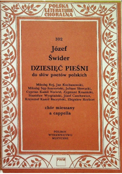 Dziesięć pieśni do słów poetów Polskich