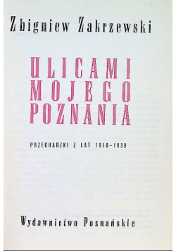 Ulicami mojego Poznania