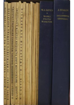 Mała biblioteka wiedzy Książki i wiedzy Marks Engels Stalin Lenin Tom 1 do 16 1949 r.