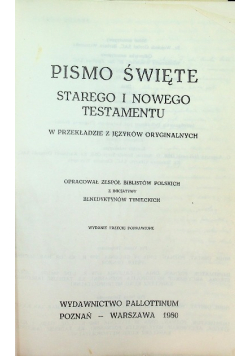 Pismo Święte Starego i Nowego Testamentu