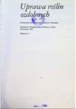 Uprawa roślin ozdobnych