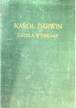 Darwin Dzieła wybrane Tom II