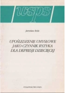 Upośledzenie umysłowe jako czynnik ryzyka dla depresji dziecięcej