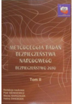 Metodologia badań bezpieczeństwa narodowego Tom 2