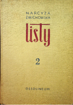Żmichowska Listy Tom 2
