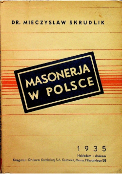 Masonerja w Polsce 1935 r.
