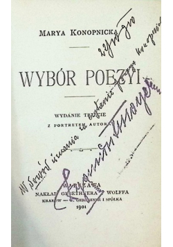 Wybór poezyi 1901r.