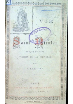 Vie de Saint Nicolas 1890 r.