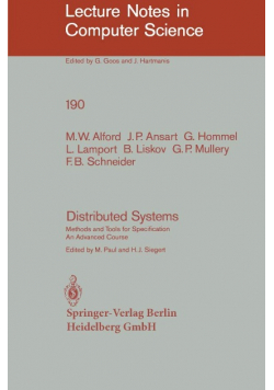 Distributed Systems: Methods and Tools for Specification. An Advanced Course