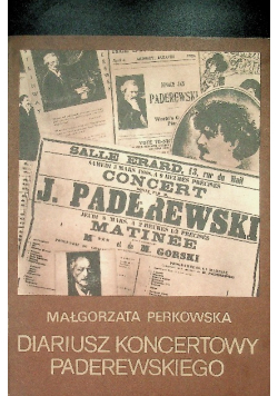 Diariusz koncertowy Paderewskiego