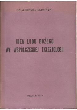 Idea ludu Bożego we współczesnej eklezjologii