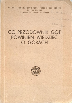 Co przewodnik got powinien wiedzieć o górach