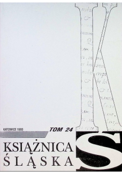 Książnica śląska, Tom 24