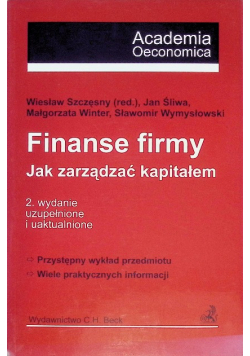 Finanse firmy Jak zarządzać kapitałem