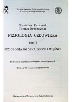 Fizjologia człowieka t.1 Fizjologia ogólna, krew i mięśnie