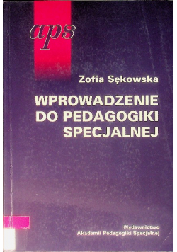 Wprowadzenie do pedagogiki specjalnej