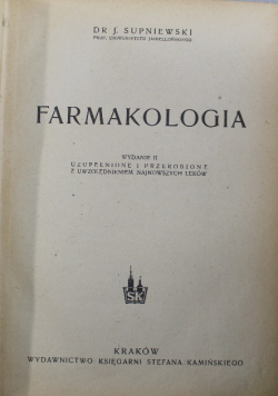 Farmokologia 1947 r.