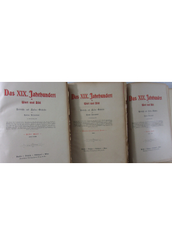 Das XIX. Jahrhundert in Wort und Bild, Tom 1 do 3, 1900r.