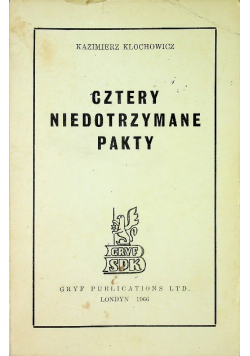 Cztery niedotrzymane pakty